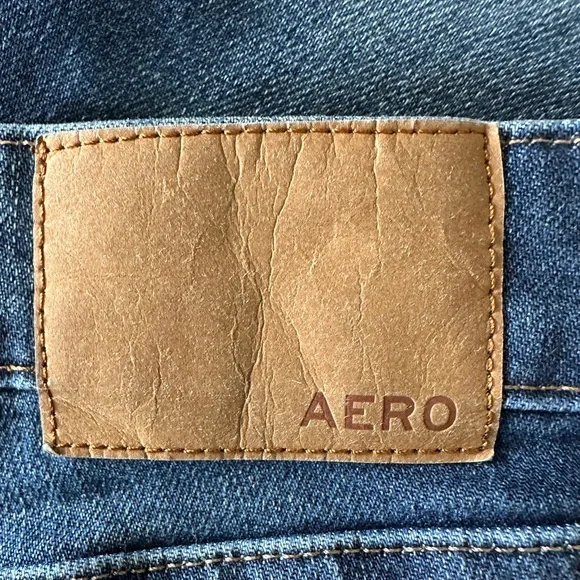 AeropostaleMen's Skinny Blue Distressed Jeans size 33x32